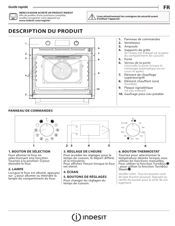 Indesit IFWS 3844 JP IX Oven Manuel utilisateur | Fixfr