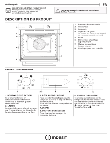 Indesit IFWS 6540 C IX Oven Manuel utilisateur | Fixfr