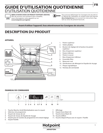 HOTPOINT/ARISTON HI 5030 W Dishwasher Manuel utilisateur | Fixfr