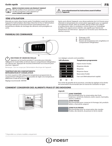 IN TSZ 1612 1 | Indesit IF A1.UK 1 Refrigerator Manuel utilisateur | Fixfr