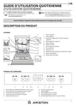 Ariston LFC 2B19 X UK Dishwasher Manuel utilisateur