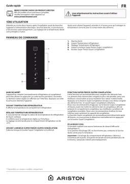 Ariston ARFC8 TO21SX H Fridge/freezer combination Manuel utilisateur