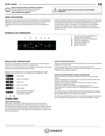 Indesit INC18 T311 UK Fridge/freezer combination Manuel utilisateur | Fixfr