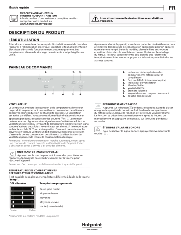 HOTPOINT/ARISTON BCB 4010 E Fridge/freezer combination Manuel utilisateur | Fixfr