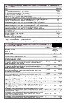 Hotpoint DSC60P Double Cooker Manuel utilisateur