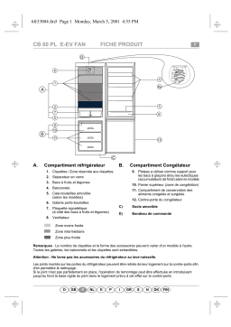 IKEA ARC 7050/PB Fridge/freezer combination Manuel utilisateur