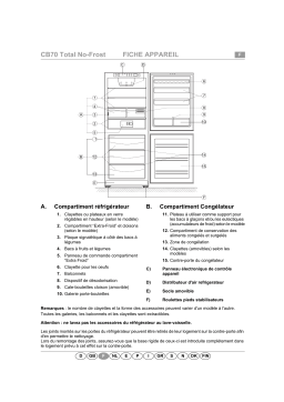 Whirlpool ARC 8110/IX Fridge/freezer combination Manuel utilisateur