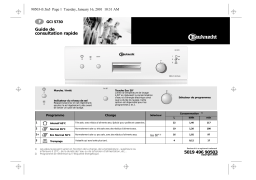 Bauknecht GCI 5730 W-BR Dishwasher Manuel utilisateur