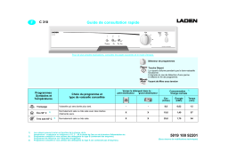 AEG C 310 BL Dishwasher Manuel utilisateur