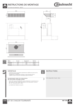 Bauknecht ULF 125 null Guide d'installation