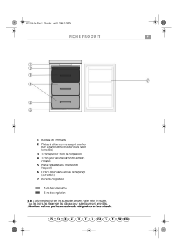 Whirlpool AFB 6520 Freezer Manuel utilisateur