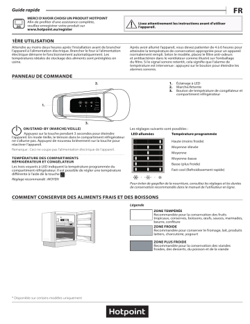 Hotpoint HF A1.UK 1 Refrigerator Manuel utilisateur | Fixfr