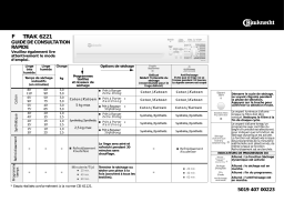 Bauknecht TRAK 6221 Dryer Manuel utilisateur