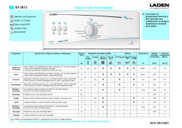 LADEN EV 5013 Washing machine Manuel utilisateur