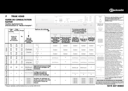 Bauknecht TRAK 6560 Dryer Manuel utilisateur