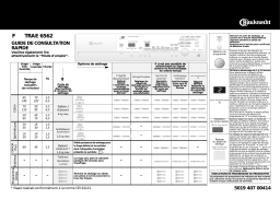 Bauknecht TRAE 6562 Dryer Manuel utilisateur