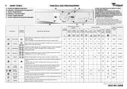 Whirlpool AWM 7129/1 Washing machine Manuel utilisateur