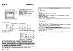 Bauknecht ESN 3460/01 WS Oven Manuel utilisateur