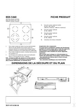 Bauknecht EKS 5460-1 IN Hob Manuel utilisateur