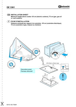 Bauknecht DE 3361 SG Hood Manuel utilisateur