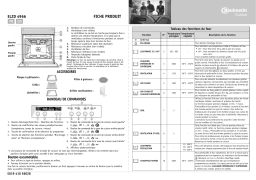 Bauknecht ELZD 4966 IN Oven Manuel utilisateur