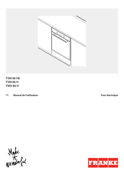 Franke FSM 86 HE XS Oven Manuel utilisateur