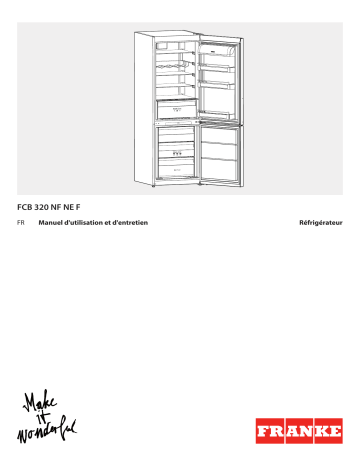 Franke FCB 320 NF NE F Fridge/freezer combination Manuel utilisateur | Fixfr