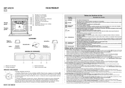 Bauknecht BMZH 4808 IN Oven Manuel utilisateur