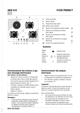 Whirlpool AKM 432/NB/01 Hob Manuel utilisateur