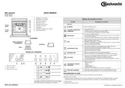 Bauknecht ESZ 4463/B IN Oven Manuel utilisateur