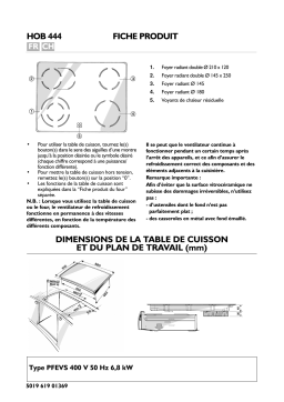 IKEA HOB 444/S Hob Manuel utilisateur