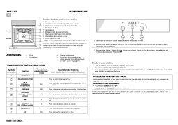 Whirlpool AKZ 147 WH Oven Manuel utilisateur