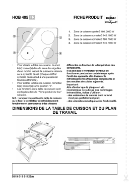 IKEA HOB 405/W Hob Manuel utilisateur