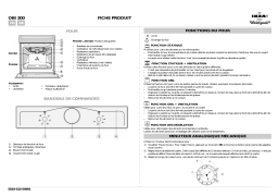 IKEA OBI 200 AN Oven Manuel utilisateur