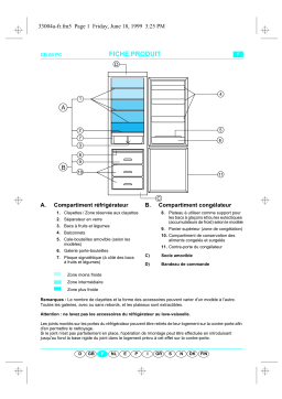 LADEN CBS 3700/G-1 Fridge/freezer combination Manuel utilisateur