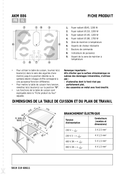 Whirlpool AKM 886/IX Hob Manuel utilisateur