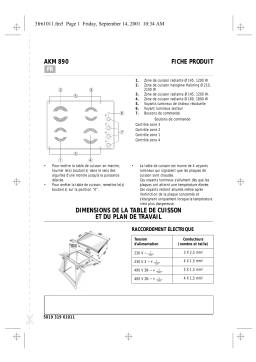 Whirlpool AKM 890/NB Hob Manuel utilisateur