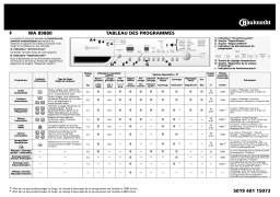 Bauknecht WA 89880 Washing machine Manuel utilisateur