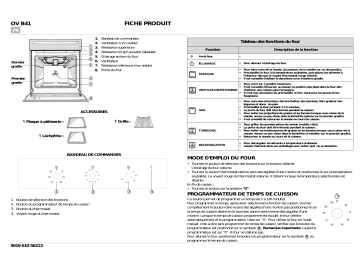 OV B41 BG | OV B41 B | OV B41 W | IKEA OV B41 G Oven Manuel utilisateur | Fixfr