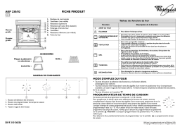 Whirlpool AKP 230/AL/02 Oven Manuel utilisateur