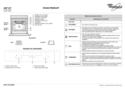 Whirlpool AKP 237 IX Oven Manuel utilisateur