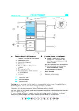 Whirlpool ART 924/G/1 Fridge/freezer combination Manuel utilisateur