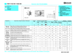 Bauknecht WAT 5142 ED Washing machine Manuel utilisateur