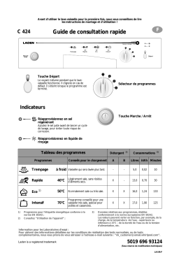 AEG C 424 BR Dishwasher Manuel utilisateur