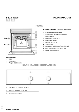 Bauknecht BSZ 5000/01 SW Oven Manuel utilisateur