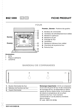 Bauknecht BSZ 5000 SW Oven Manuel utilisateur