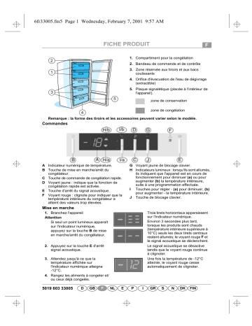 GKNB 2800 | GKNC 2801 | GKNB 3200 | Bauknecht GKNB 2801 Freezer Manuel utilisateur | Fixfr