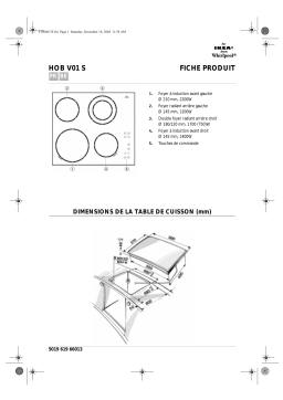 IKEA HOB V01 S Hob Manuel utilisateur