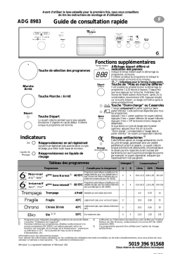 Bauknecht ADG 8983 IX Dishwasher Manuel utilisateur