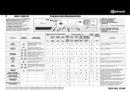 Bauknecht WAK 1400 EX Washing machine Manuel utilisateur